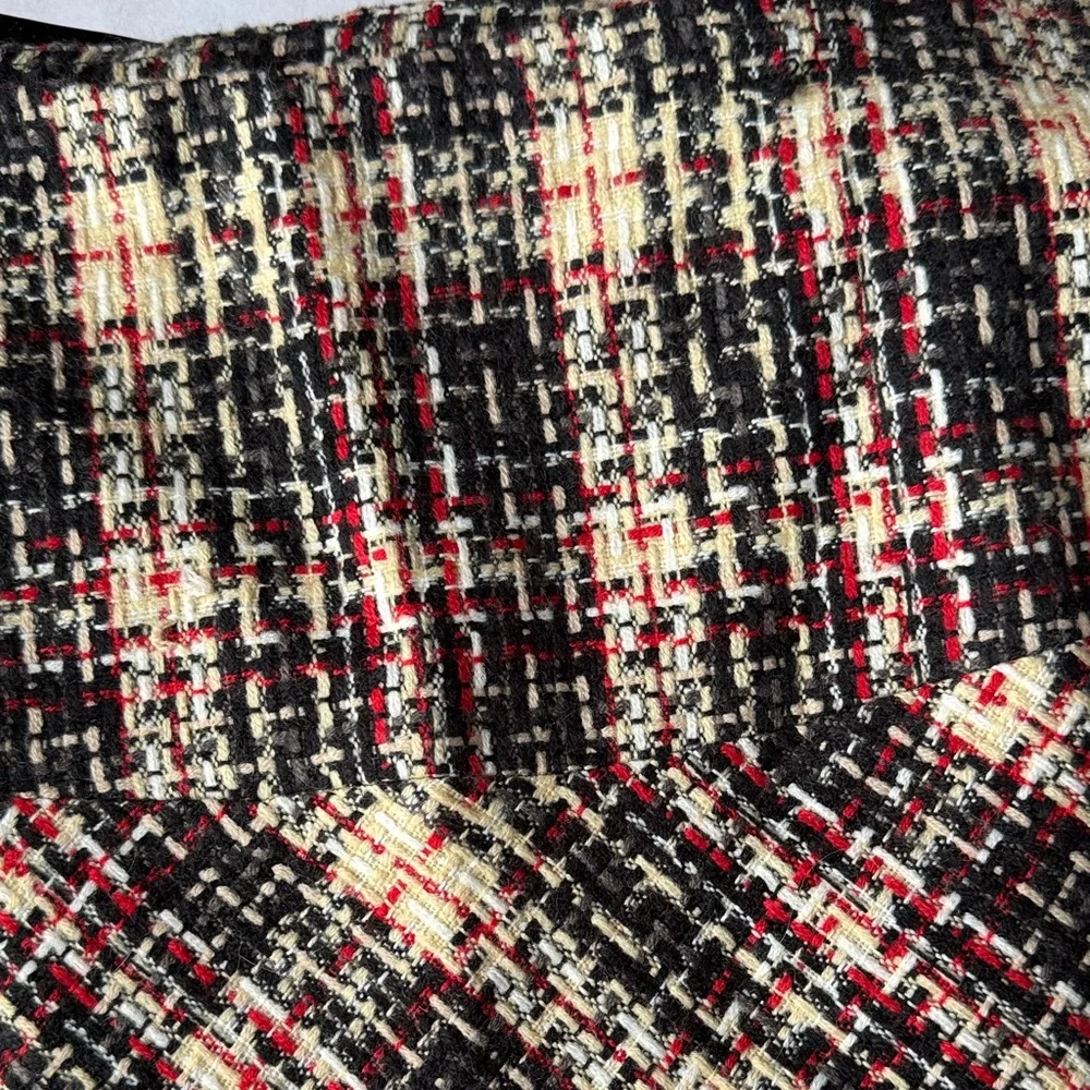 Elegant Checkered A-Line Skirt
